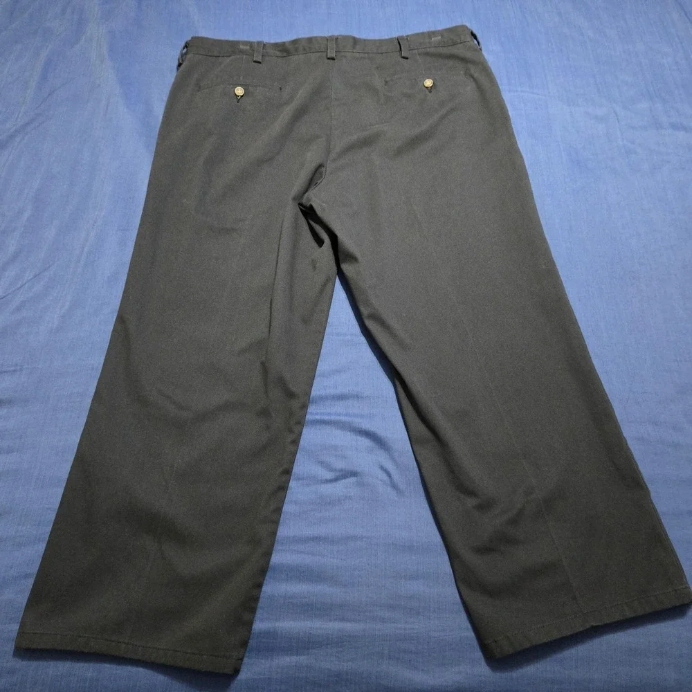 Dockers D2 Pants Mens 40x25 Gray Chino Straight Leg Cotton Blend Khakis Casual